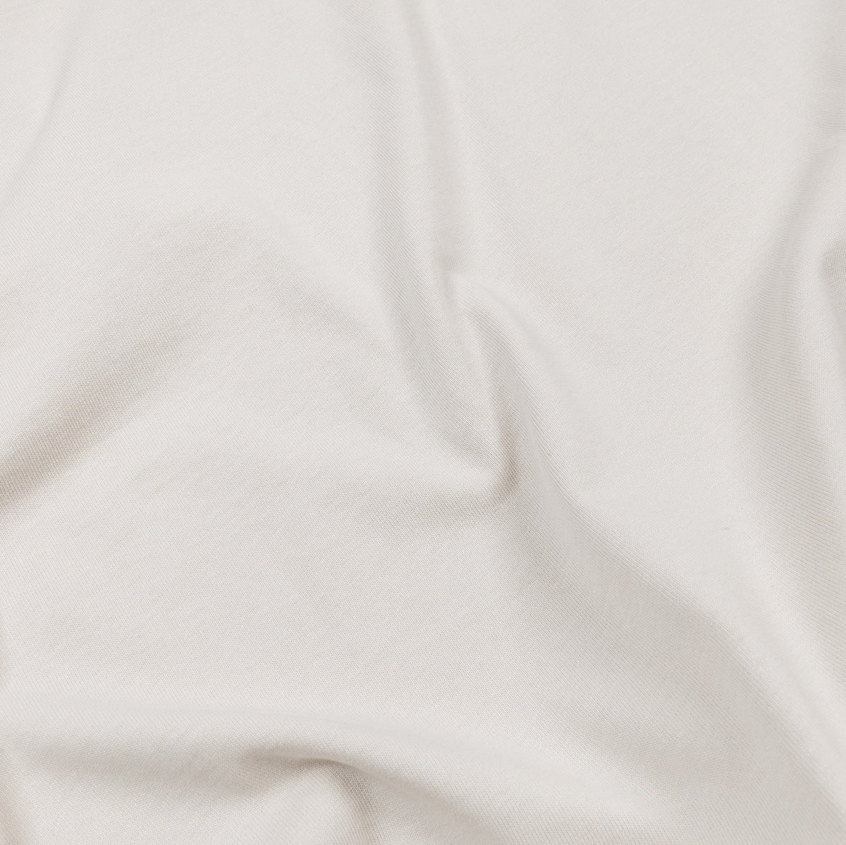 Exclusive Cropped Tee Mens Short Sleeve Shirt (Stone) — S — Top View