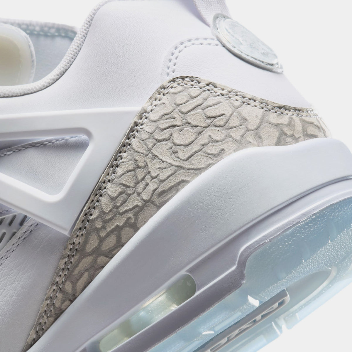 Exclusive Spizike Low Mens Basketball Shoes (White/Metallic Silver/Barely Blue/Neutral Grey) — 8 — Lifestyle View