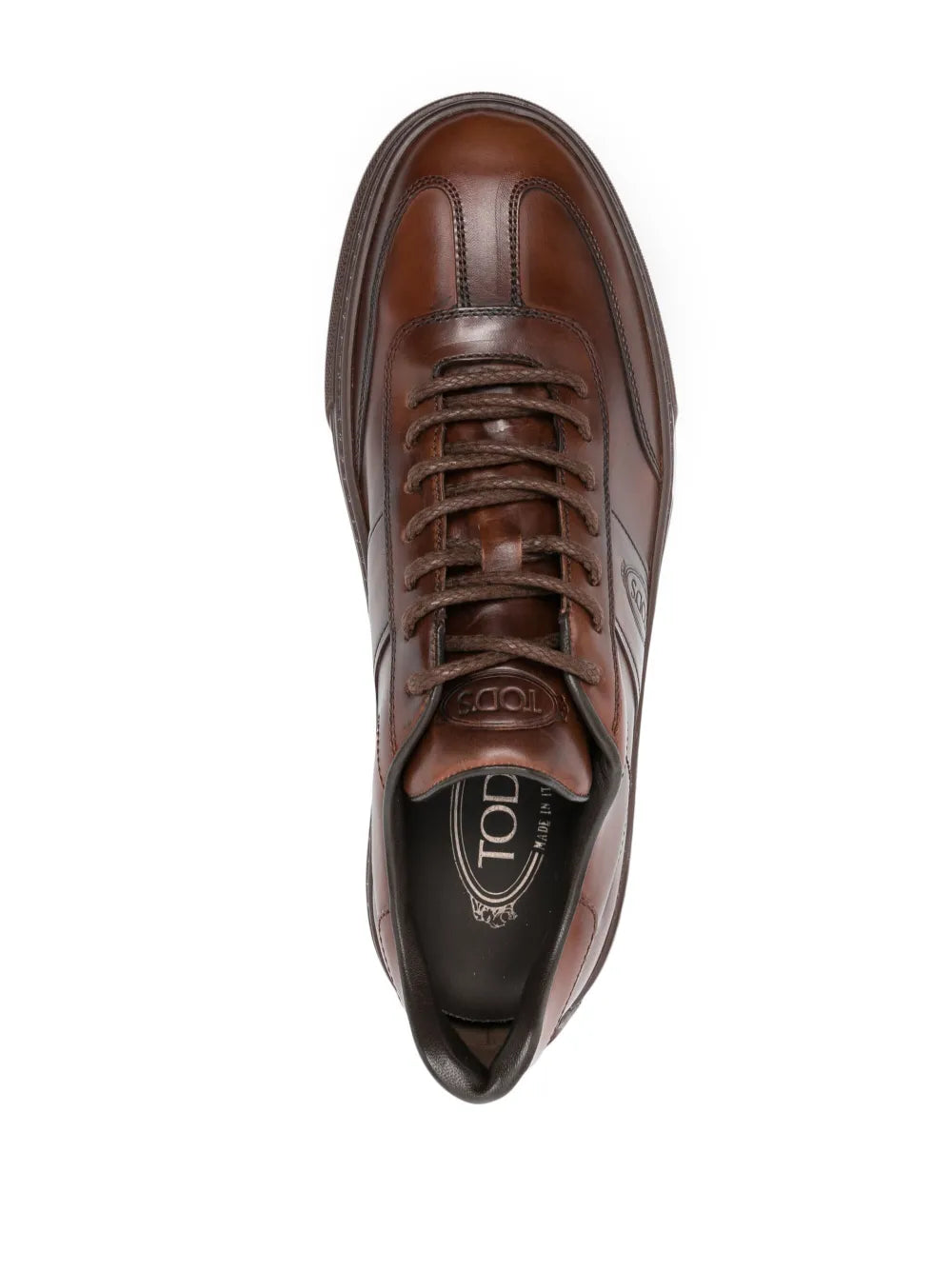 Logo-Debossed Leather