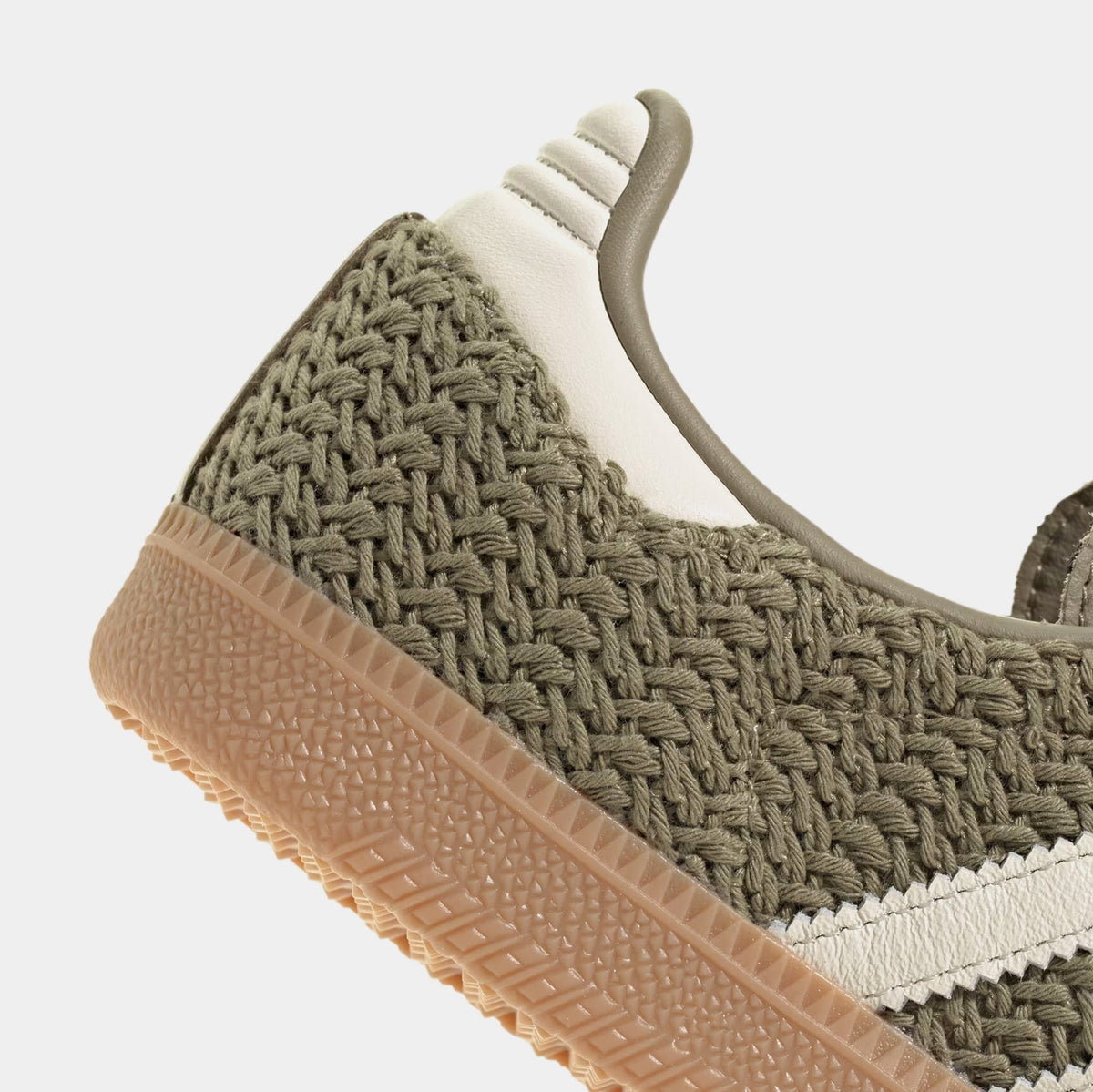 Exclusive Samba OG Crochet Womens Lifestyle Shoes (Orbit Green/Cream White/Gum) — 5 — Detail View