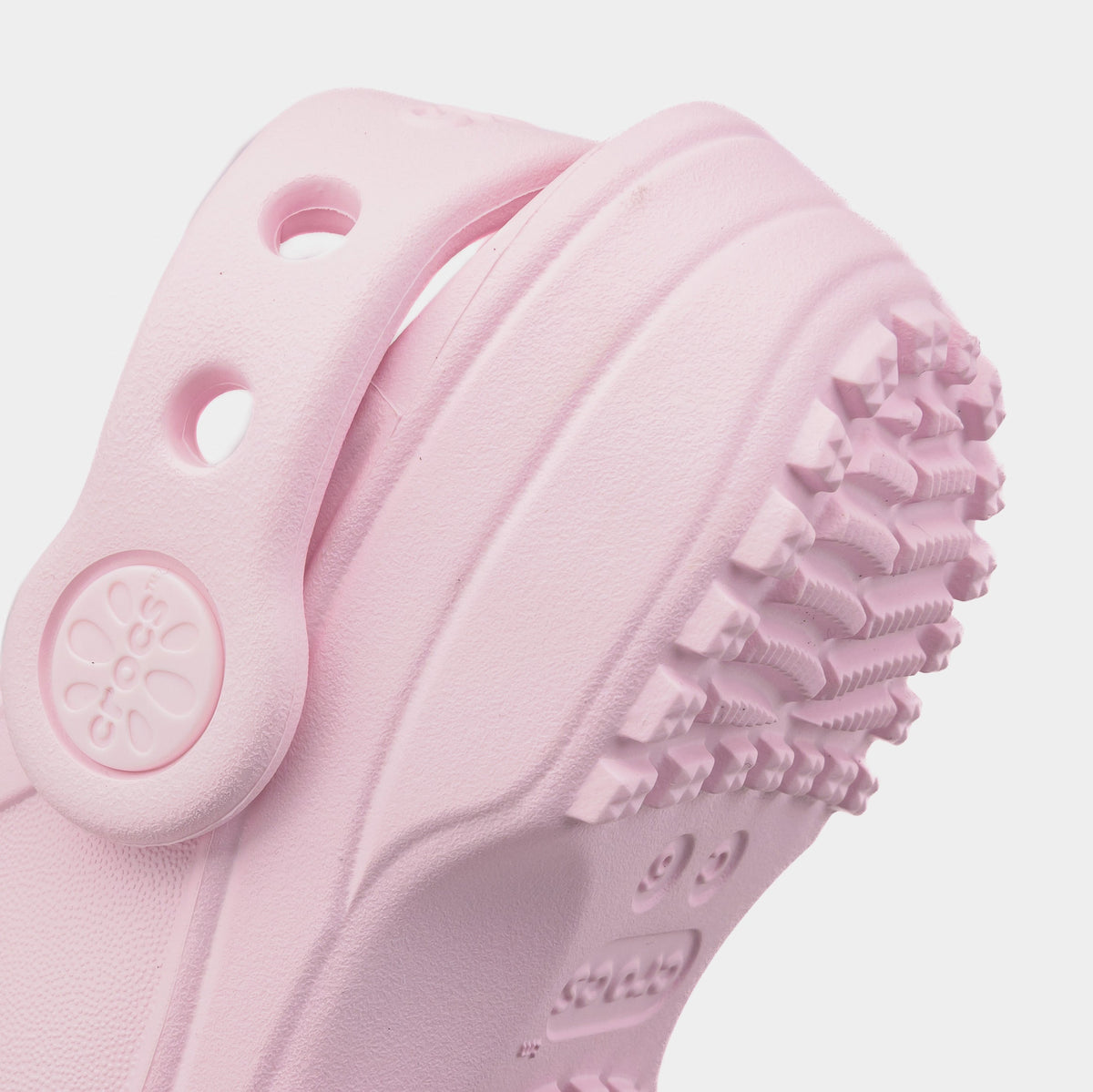 Exclusive Classic Clog Floral Cut Out Infant Toddler Sandals (Pink) — 4C — Lifestyle View