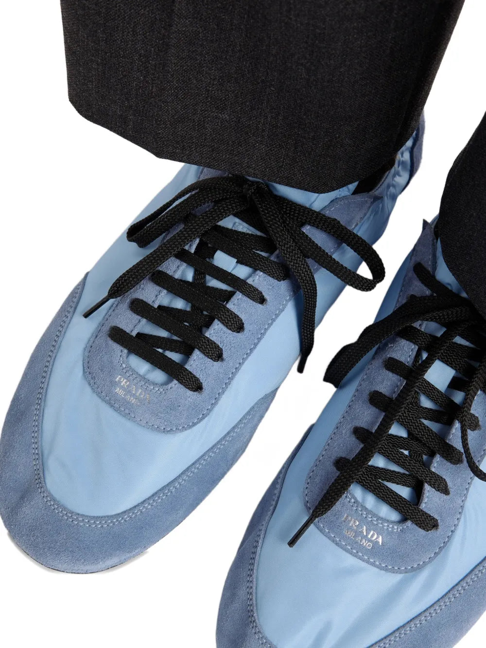Collapse Suede-Trimmed