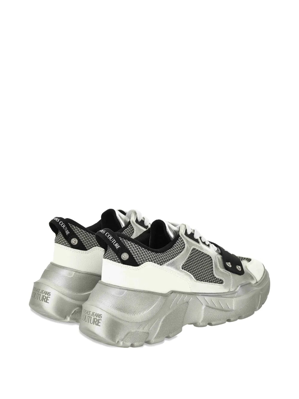 Jeans Couture Metallic-Panel Mesh Trainers