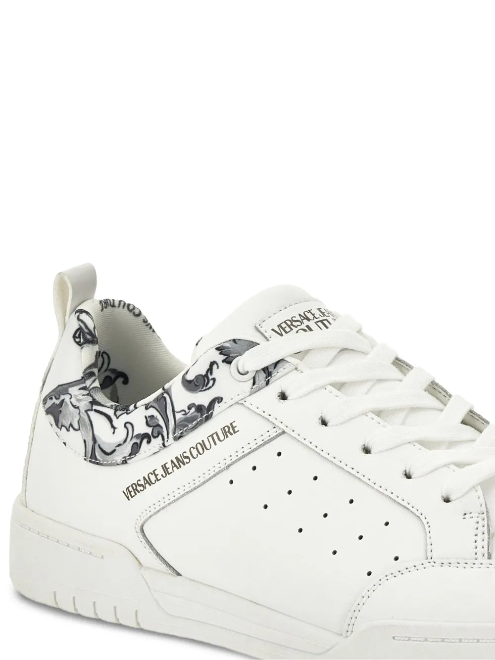 Jeans Couture Barocco-Print Perforated