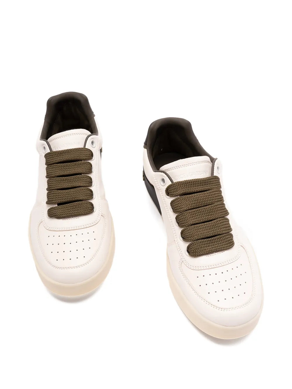 Perforated-Detail Lace-Up