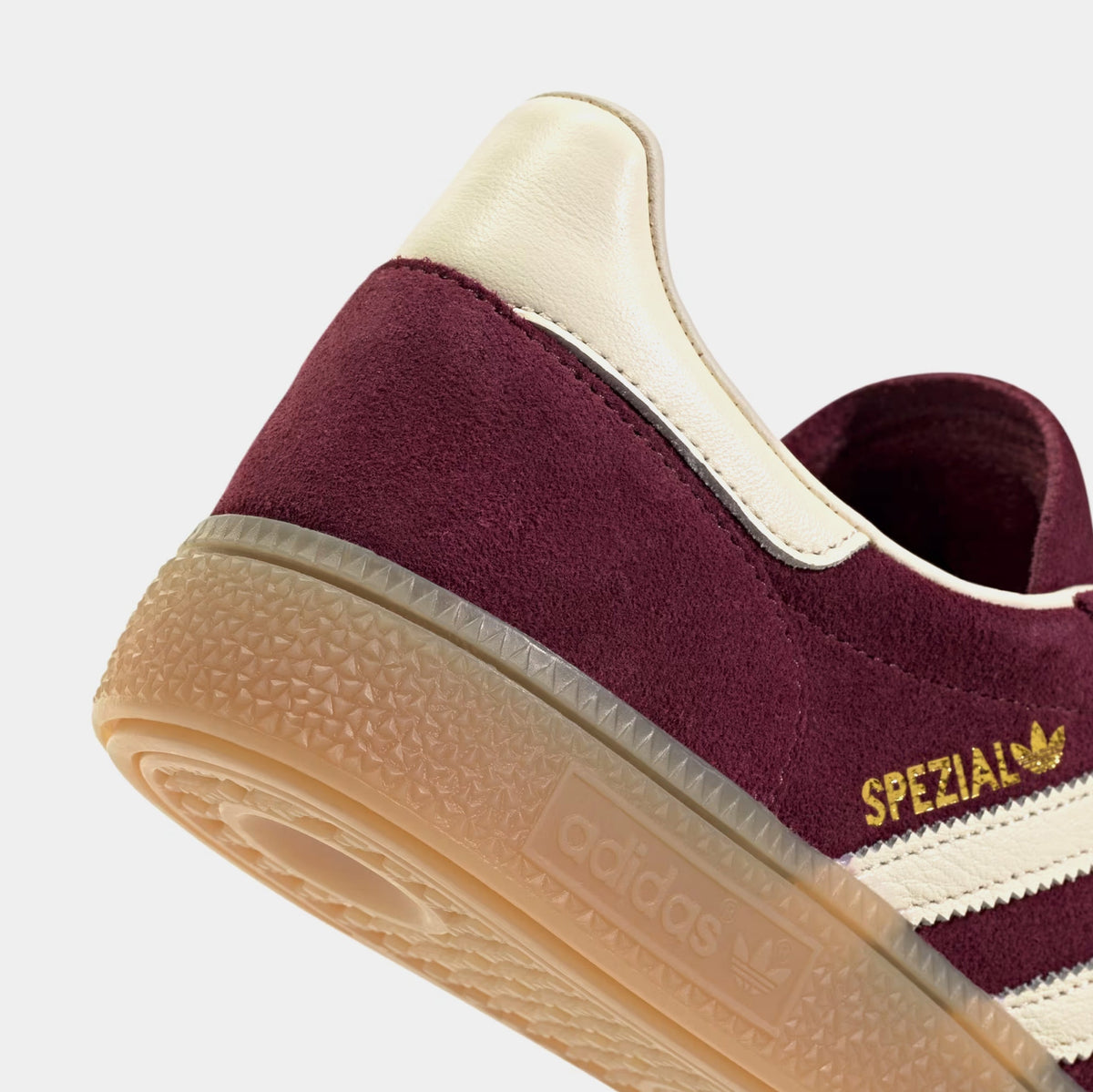 Exclusive Handball Spezial Womens Lifestyle Shoes (Maroon/Cream White/Gold Metallic) — 5 — Top View