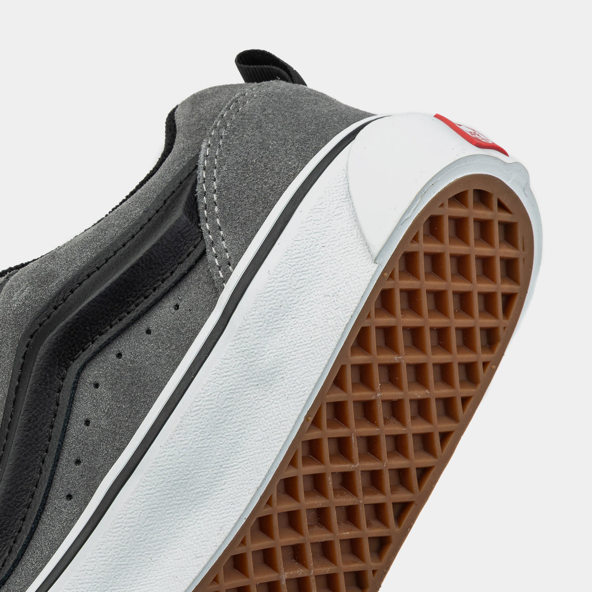 Exclusive Knu Skool Skate Shoes (Grey/Black) — 4 — Lifestyle View