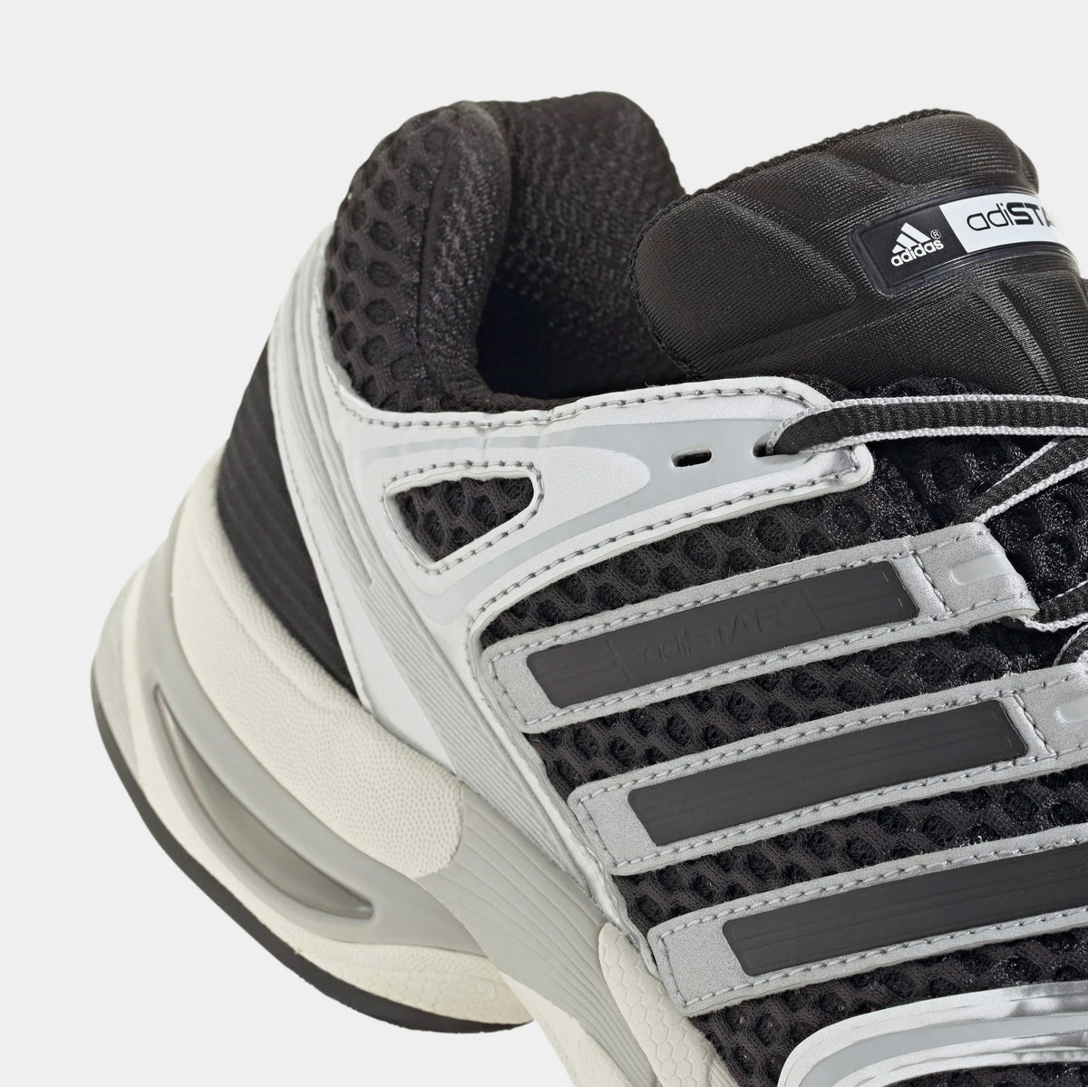 Exclusive Adistar Control 5 Mens Running Shoes (Core Black/Silver Metallic/Grey One) — 4 — Detail View