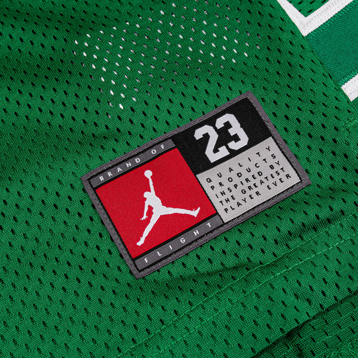 Exclusive JDN 23 Grade School Jersey (Green/White) — S — Back View