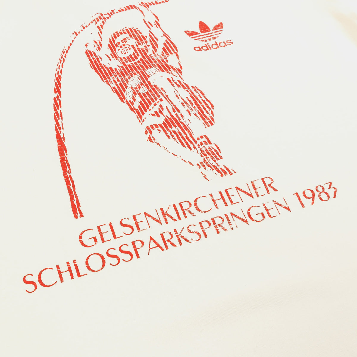 Exclusive Archive 1983 Womens Short Sleeve Shirt (White/Red) — XS — Back View