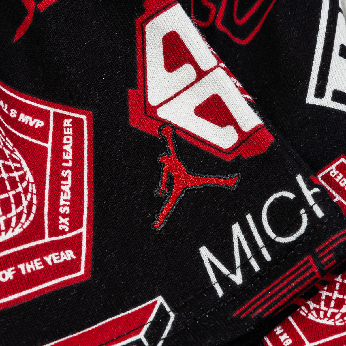 Exclusive Brooklyn All Over Print Short Infant Toddler Set (Black/Red) — 2T — Top View