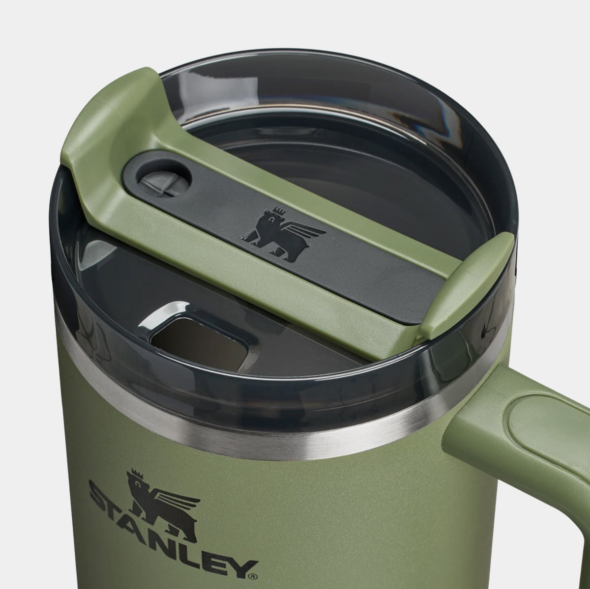 Exclusive The Quencher H2.0 Flowstate Tumbler 40oz (Olive/Black) — OS — Back View