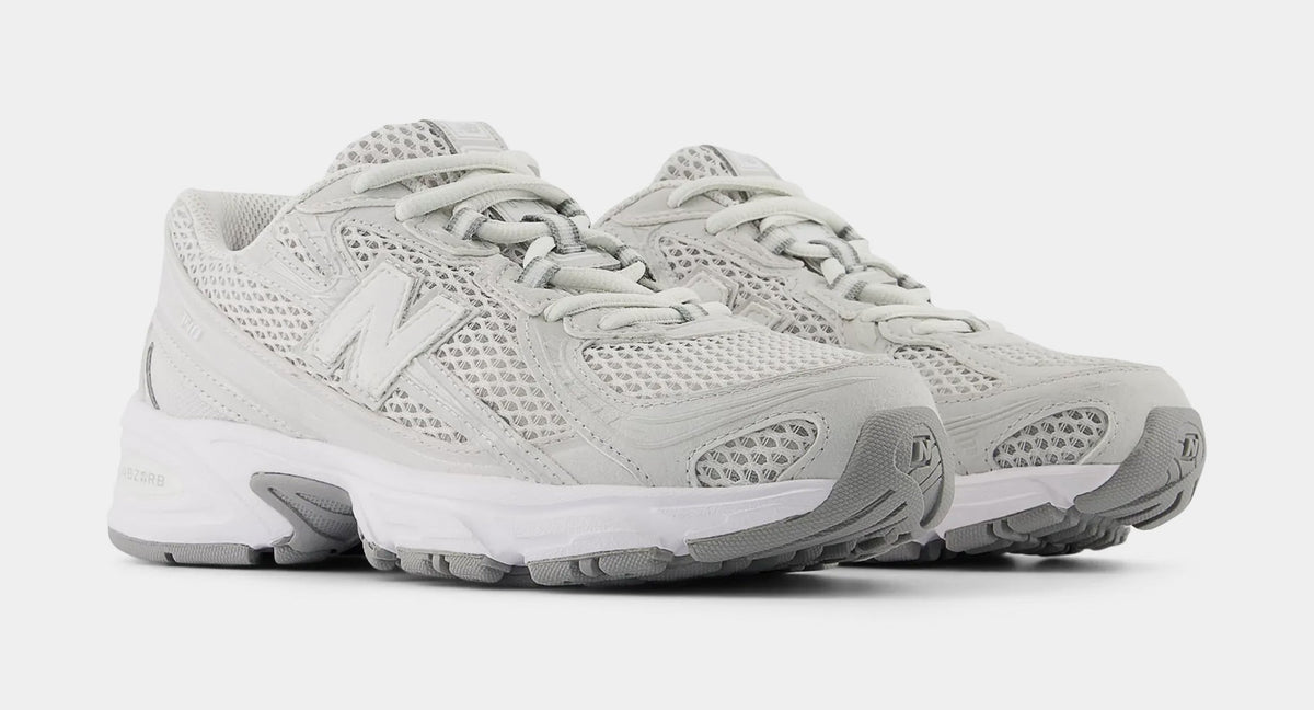 Exclusive 740 Grade School Running Shoes (Grey/Reflection/Slate Grey/Grey Matter) — 4Y — Back View