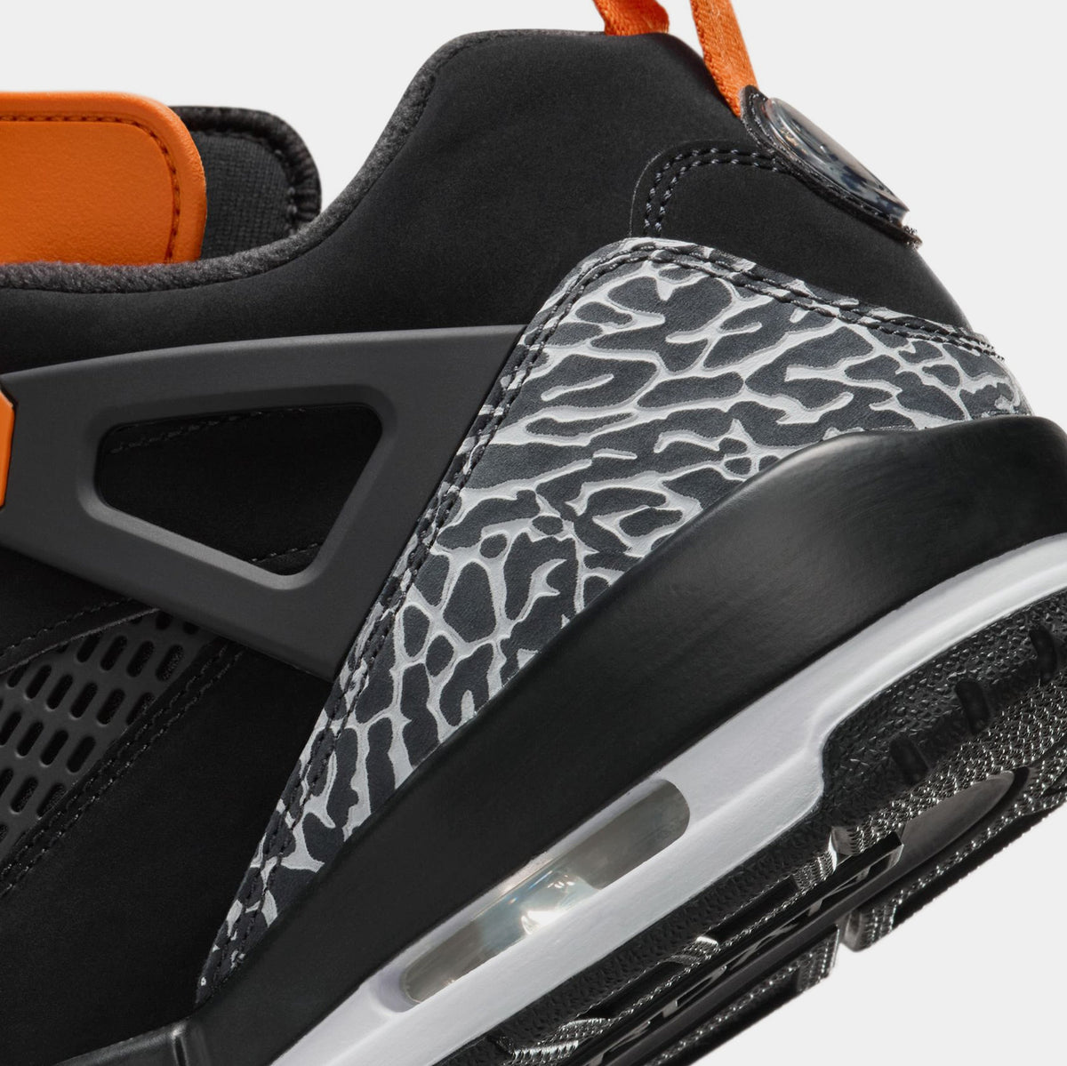 Exclusive Spizike Low Mens Basketball Shoes (Black/Starfish/White) — 7 — Lifestyle View