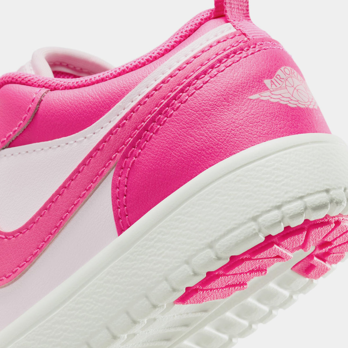 Exclusive Air Jordan 1 Low ALT Preschool Lifestyle Shoes (Pink Foam/Hyper Pink/Summit White) — 10.5C — Lifestyle View