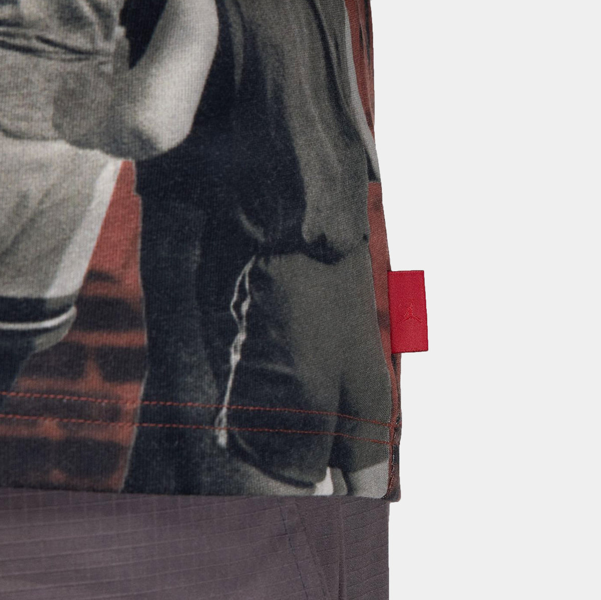 Exclusive Air Jordan 85 Graphic Crew Mens Short Sleeve Shirt (Red/Black) — S — Back View
