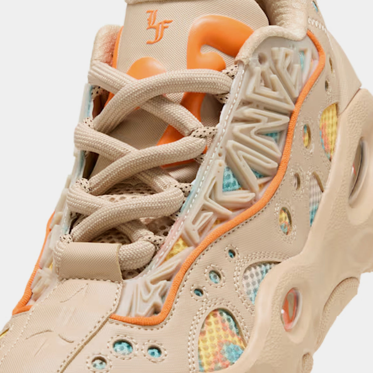 Exclusive LaFrance RNR Mens Lifestyle Shoes (Light Sand/Orange Glo/Aquatic) — 4 — Top View