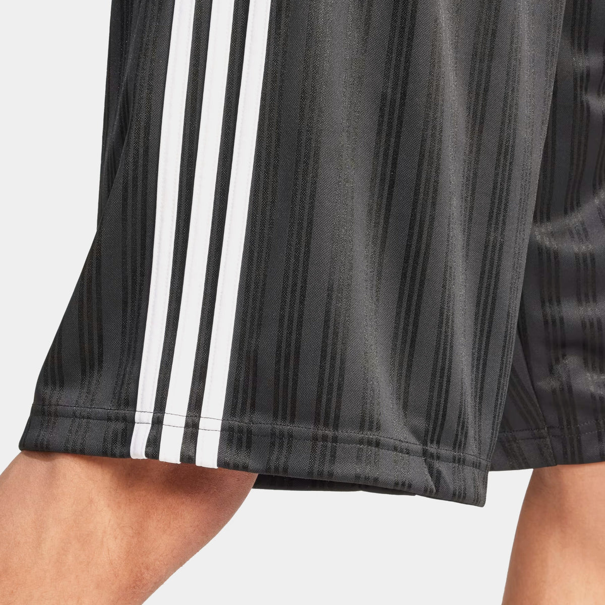 Exclusive Adicolor Poly Mens Shorts (Black/White) — S — Top View