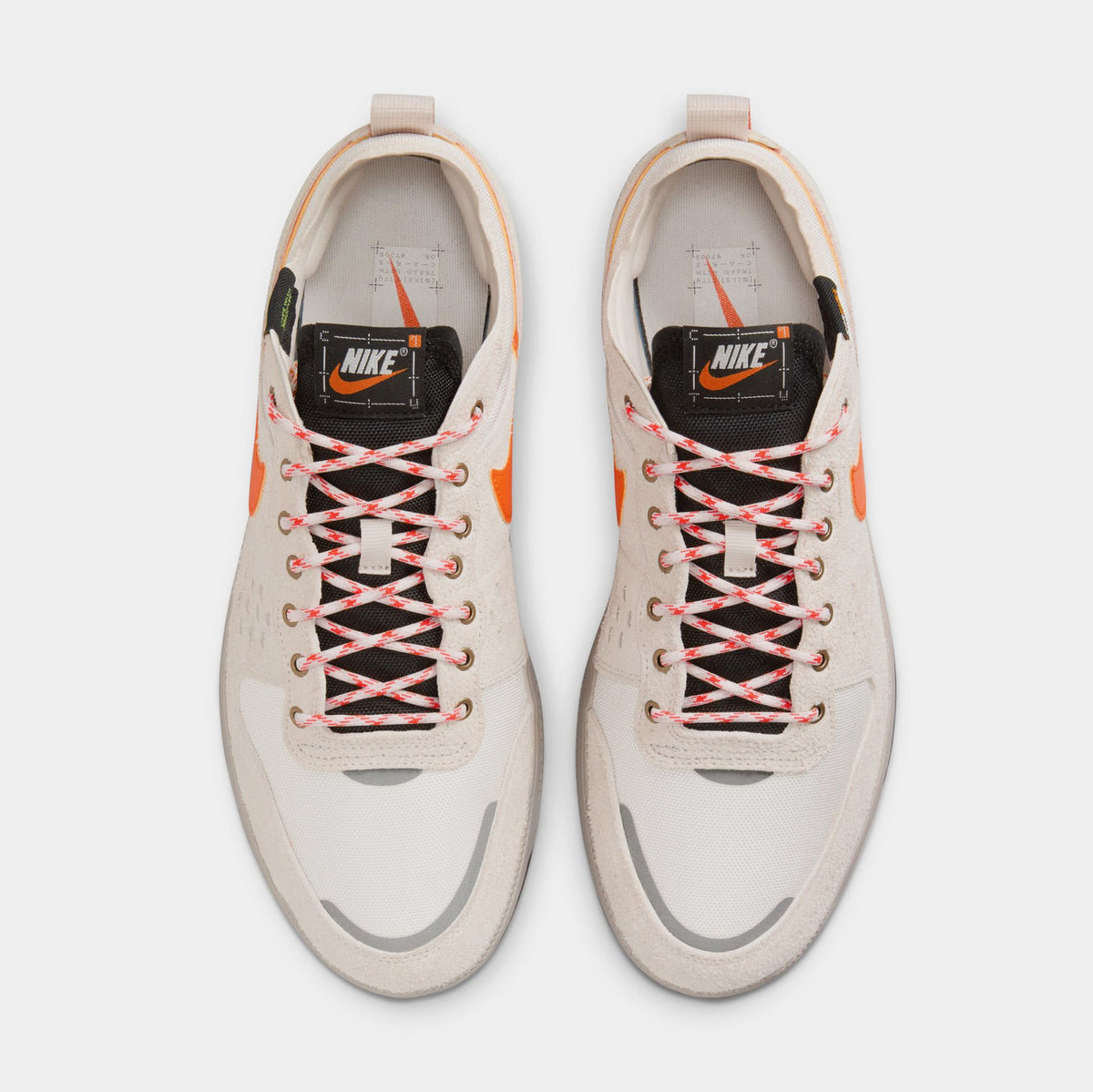 Exclusive C1TY Premium Mens Lifestyle Shoes (Phantom/Orange/Orewood Brown) — 8 — Top View