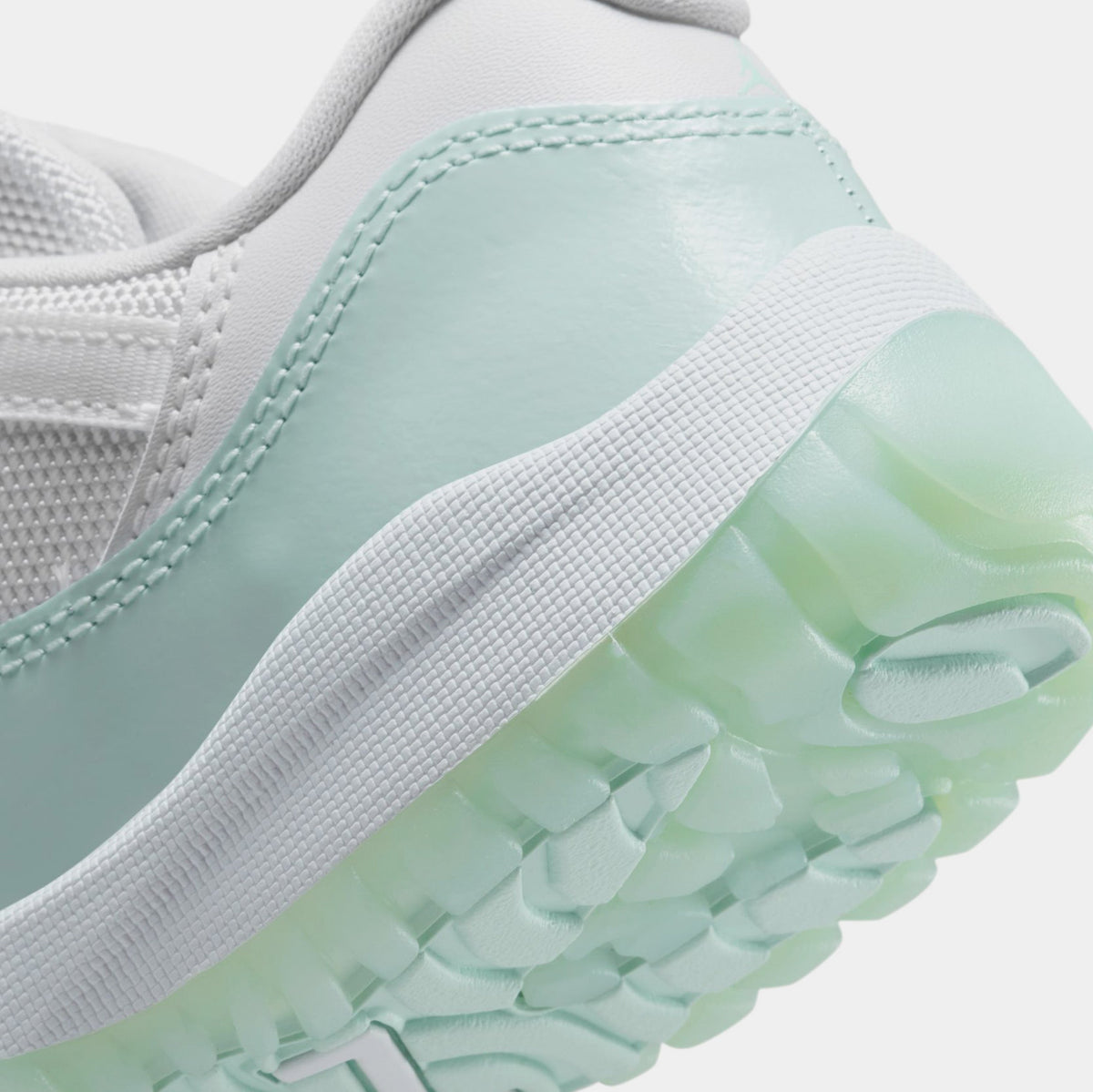 Exclusive Air Jordan 11 Retro Low Igloo Preschool Lifestyle Shoes (White/Igloo) — 10.5C — Lifestyle View