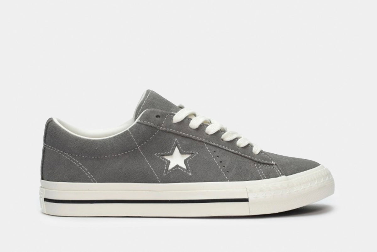 Exclusive One Star 95 Mens Lifestyle Shoes (Sharkskin/Vintage White) — 8 — Front View