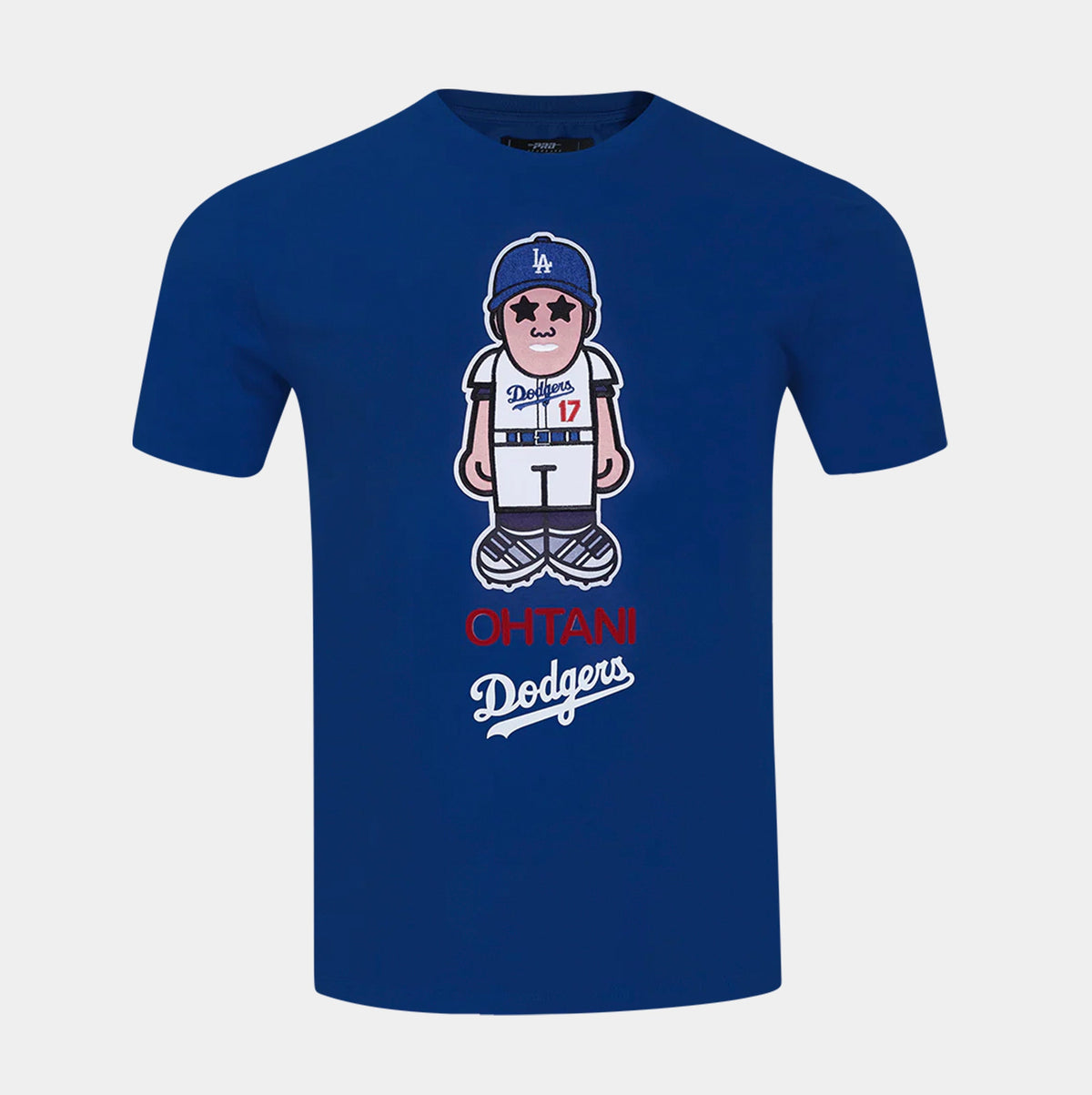 Exclusive Los Angeles Dodgers Shohei Ohtani #17 Mens Short Sleeve Shirt (Blue/White) — S — Front View