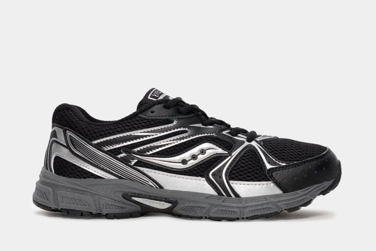 Exclusive Ride Millennium Grade School Running Shoes (Black/Metallic) — 3.5Y — Front View