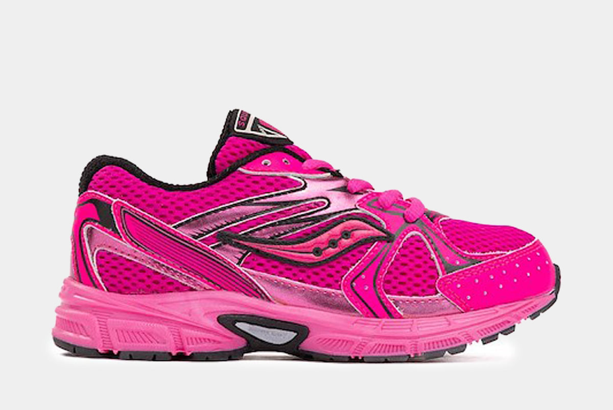 Exclusive Ride Millennium Preschool Running Shoes (Pink/Black) — 11C — Front View