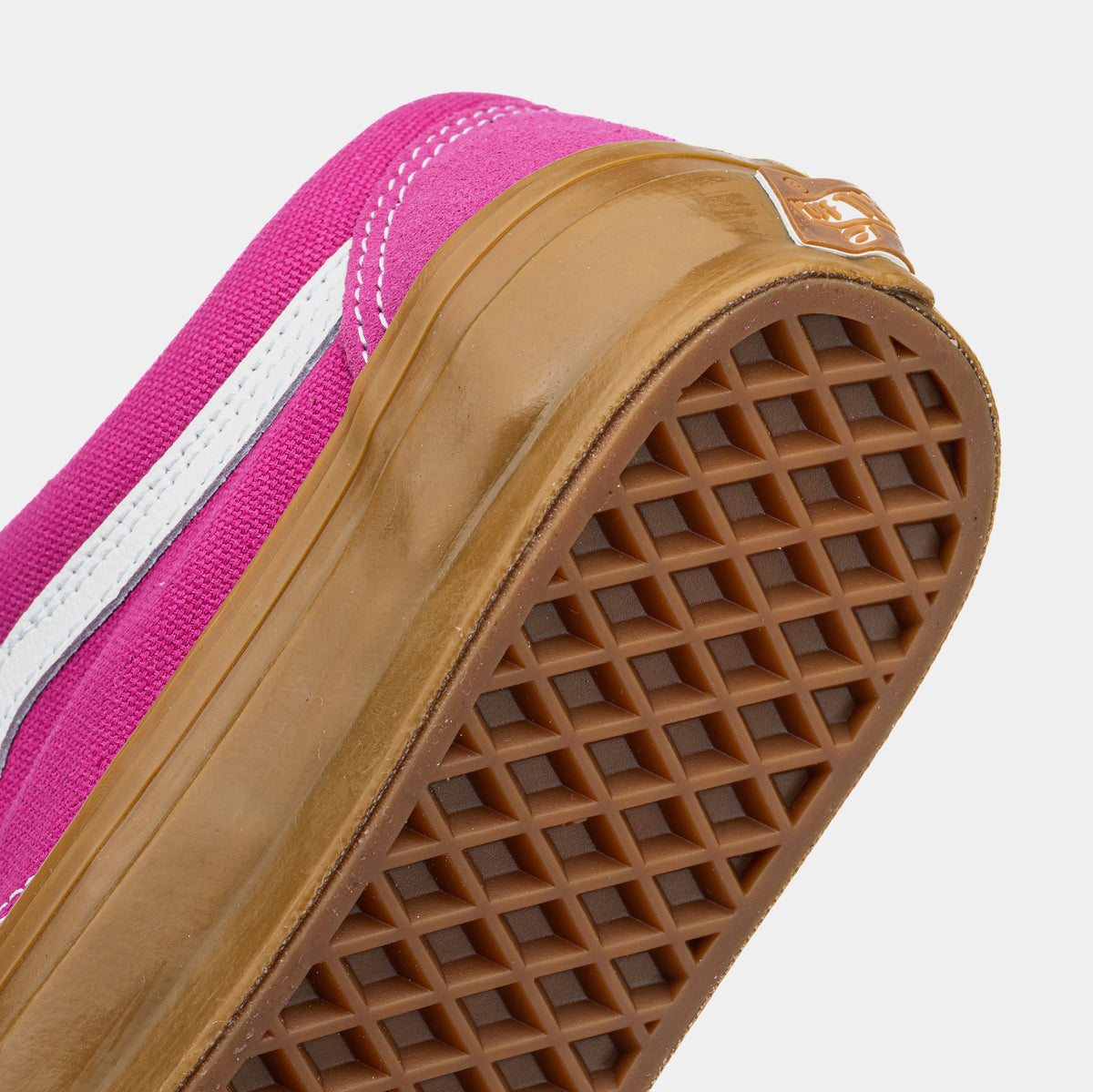 Exclusive LX Old Skool Mens Lifestyle Shoes (Pink/White/Gum) — 3.5 — Top View