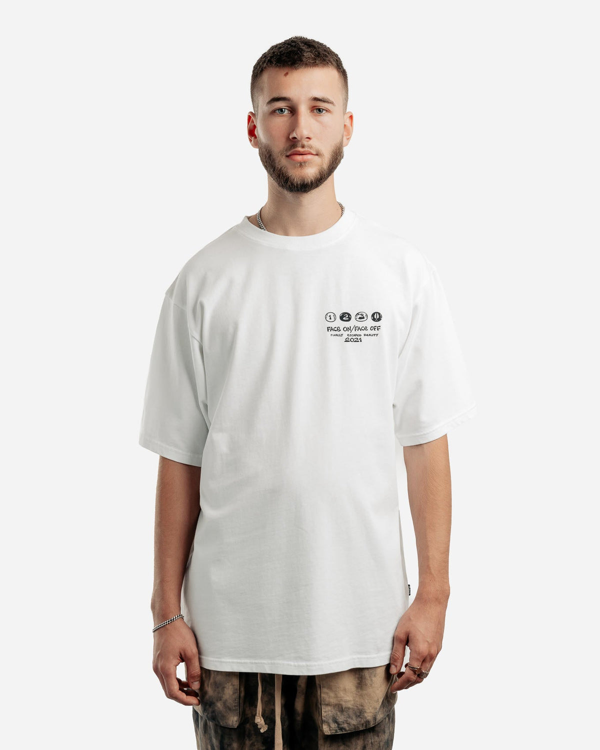 Exclusive Afew Goods x Johnny Terror Escape Reality Tee — XS — Front View