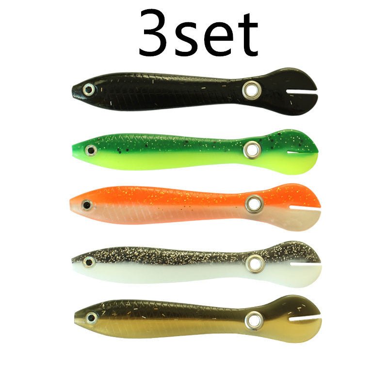Exclusive Artificial Swimming Soft Fishing Bait — 1black back — Size 1PC — Width 10cm — Alternate View 12