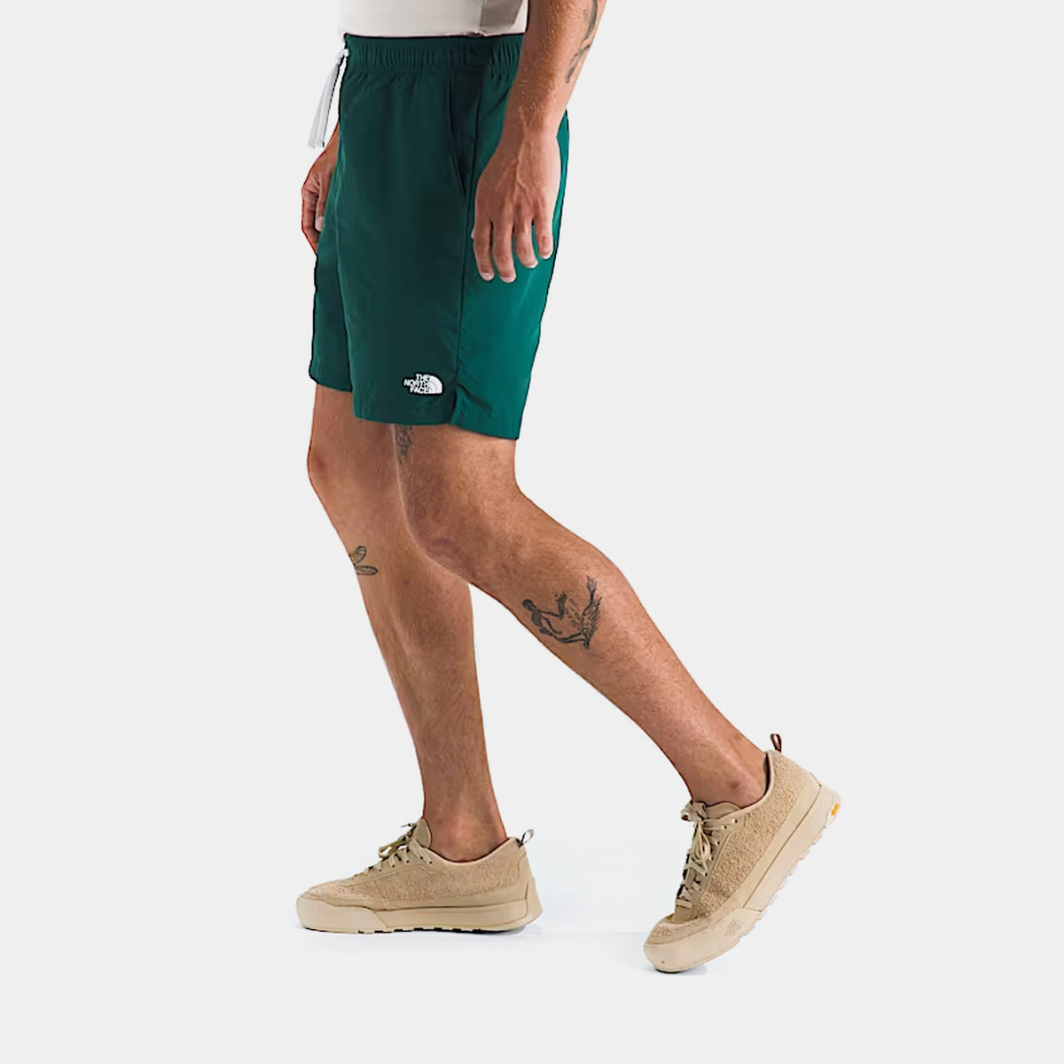 Exclusive Action 2.0 Mens Shorts (Green/White) — S — Back View