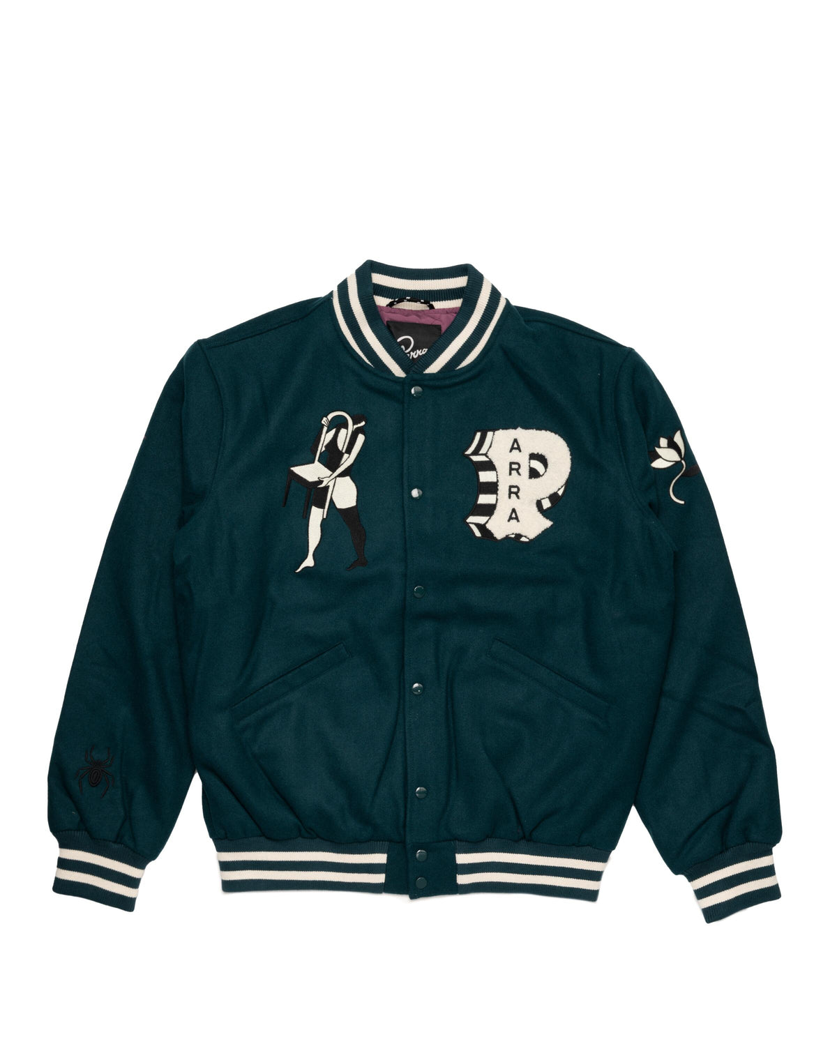 Exclusive by parra cloudy star varsity jacket — 2XS — Front View