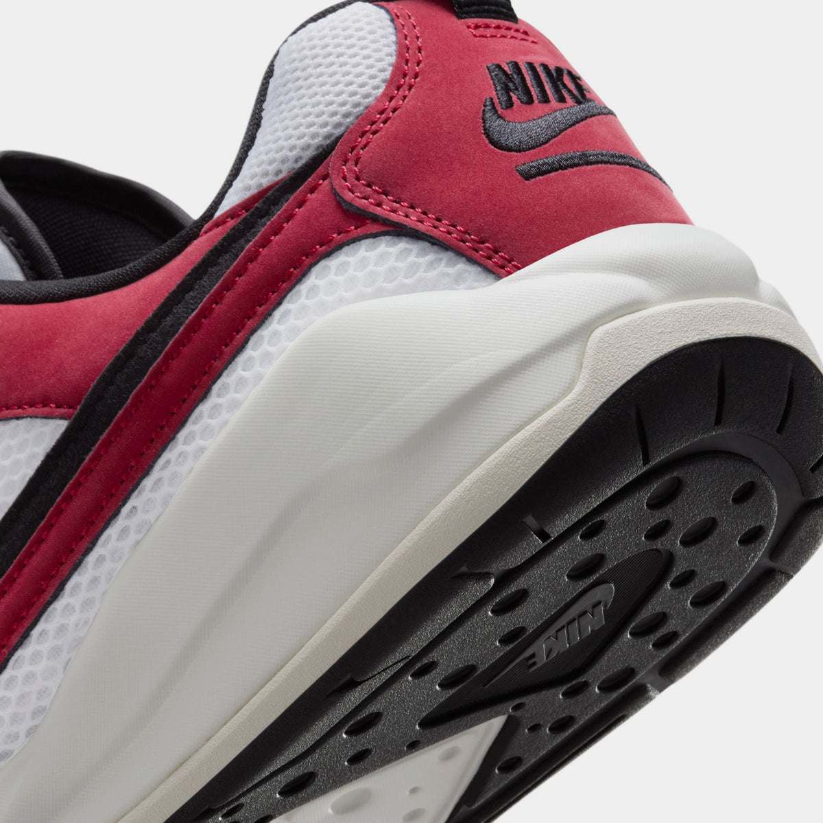 Exclusive CMFT Era Mens Basketball Shoes (White/Varsity Red/Sail/Black) — 8 — Lifestyle View