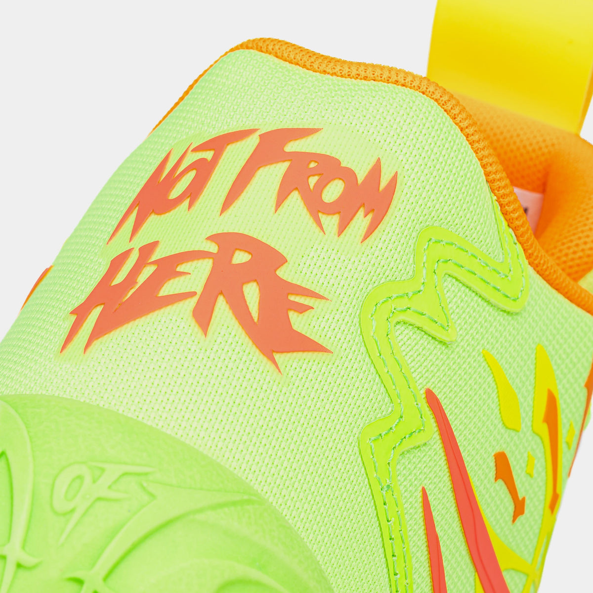 Exclusive MB.04 Grade School Basketball Shoes (Green/Yellow) — 4Y — Back View