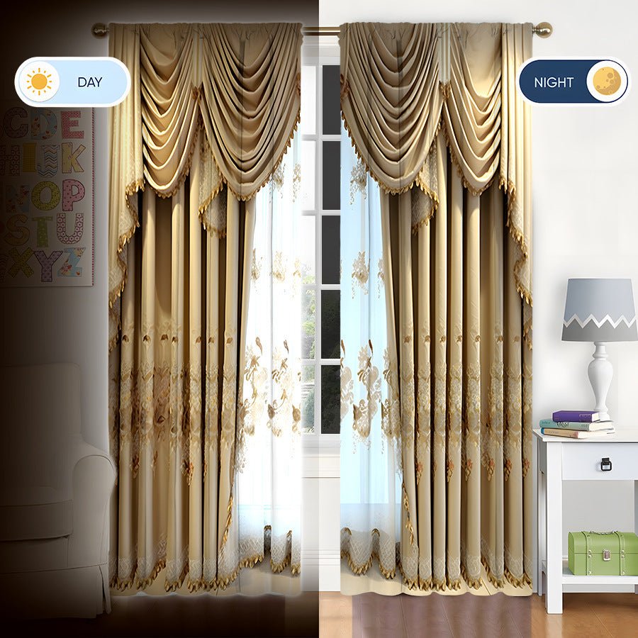 Exclusive Creative Home European Flower Character Curtains — Style1 — Size 75X166CM — Alternate View 29