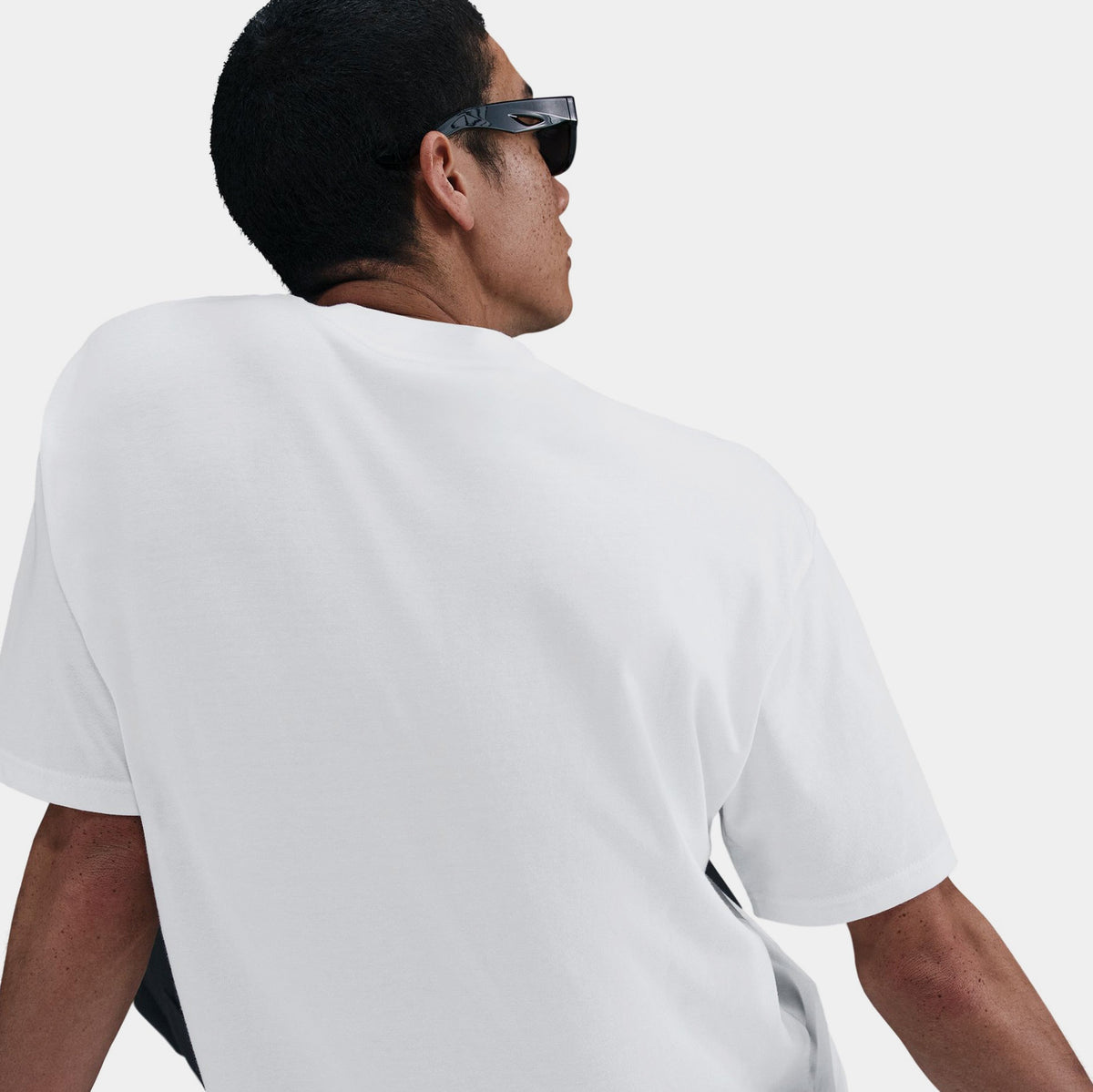 Exclusive NSW Max90 Sole Food Mens Short Sleeve Shirt (White) — S — Top View