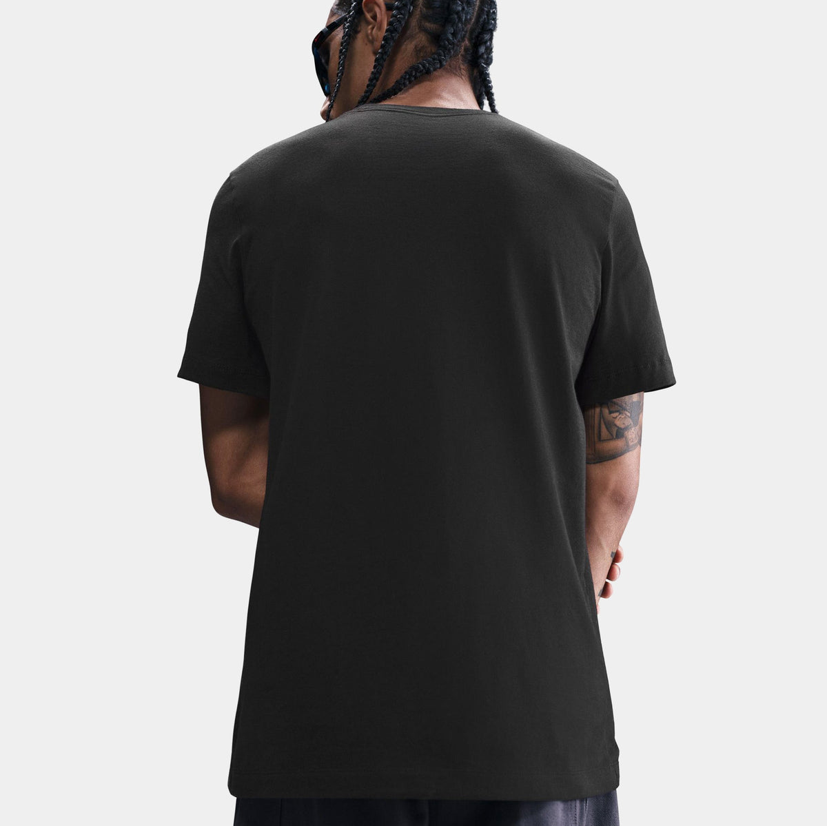 Exclusive NSW Victory Graphic Mens Short Sleeve Shirt (Black/Red) — S — Top View