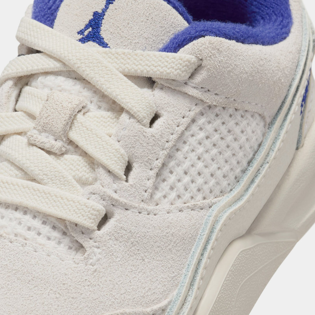 Exclusive Flight Court Infant Toddler Basketball Shoes (Phantom/Chile Red/Deep Royal Blue) — 2C — Detail View