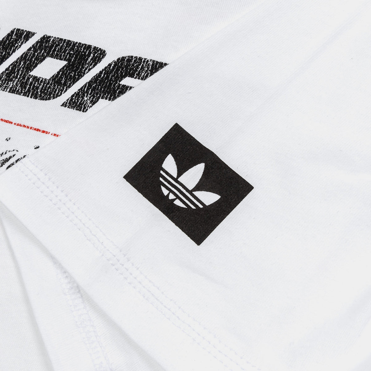 Exclusive Originals OG World Mens Short Sleeve Shirt (White/Black) — S — Top View