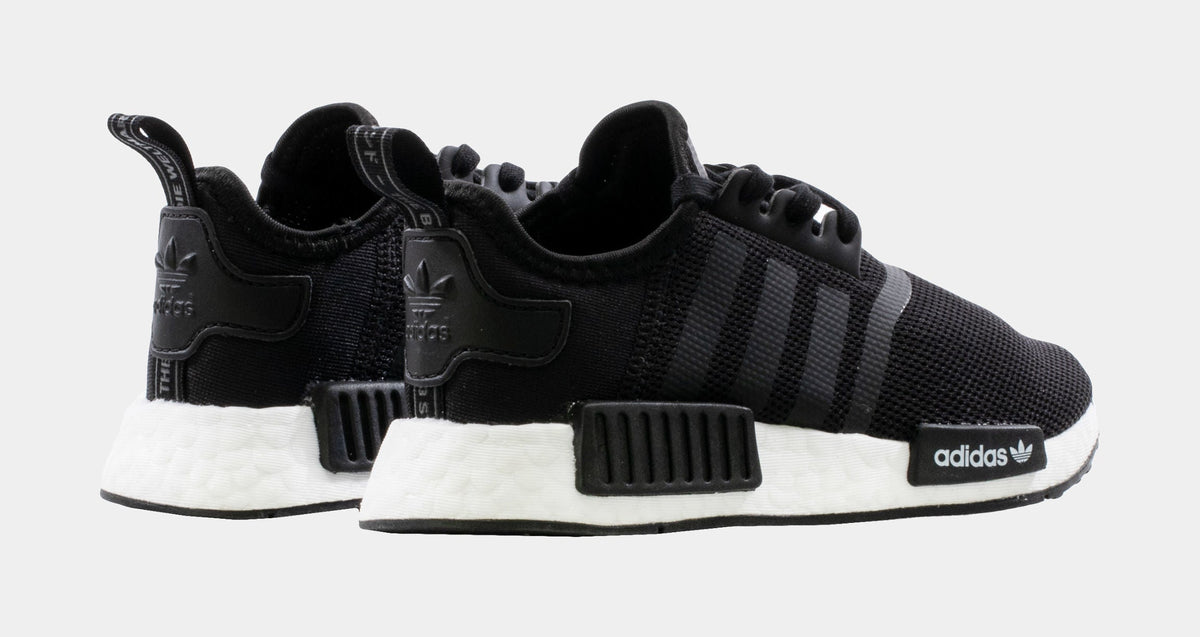 Exclusive NMD R1 Preschool Running Shoes (Black) — 10.5C — Lifestyle View