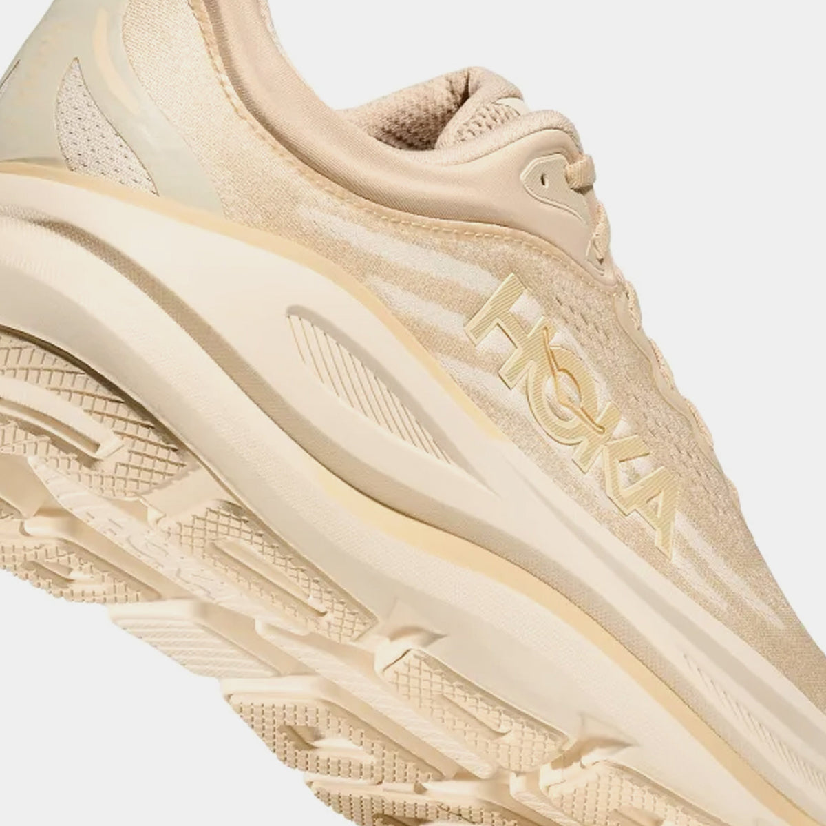 Exclusive Bondi 9 Mens Running Shoes (Oatmeal/Oat Milk) — 7 — Top View
