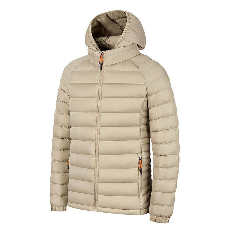 Exclusive Men's Lightweight Packable Zipper Jacket – Warm Casual Outerwear — Black — Size L — Alternate View 11