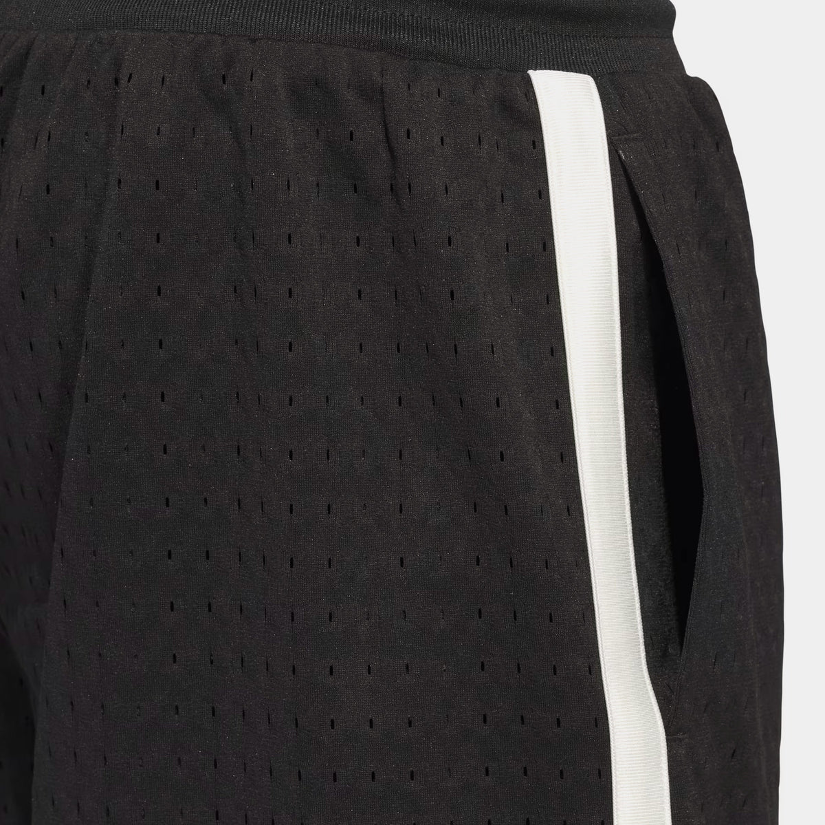 Exclusive Original Basketball Mens Shorts (Black/Ivory) — S — Back View