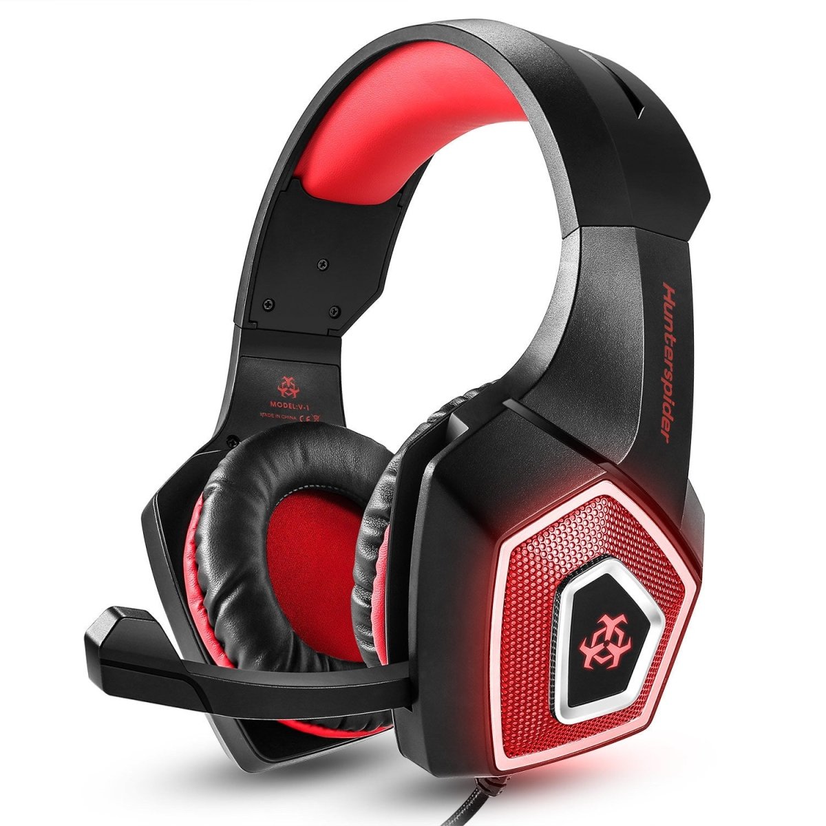 Exclusive Gaming Headset RGB Lighted Wired Headset — Black and blue — Lifestyle View