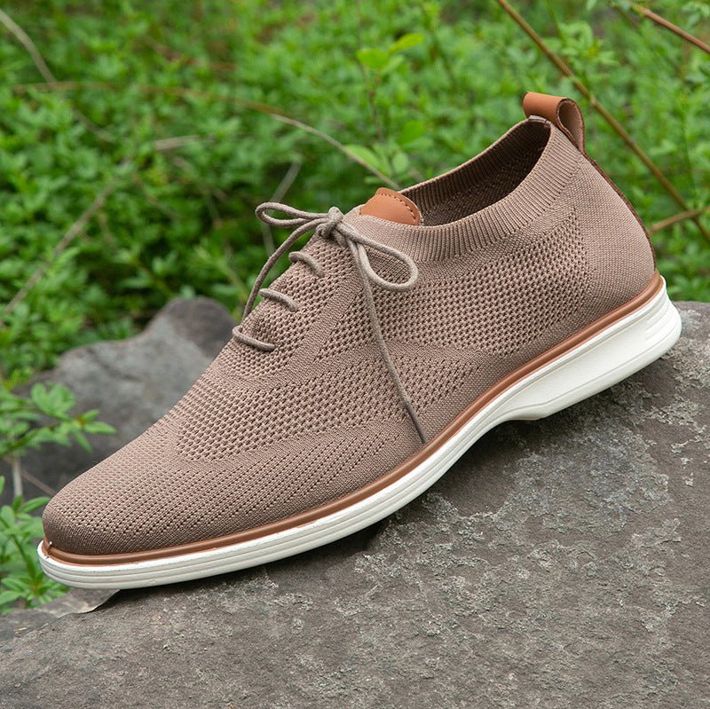 Exclusive Men's Business Casual Shoes — Black — Size 40 — Lifestyle View