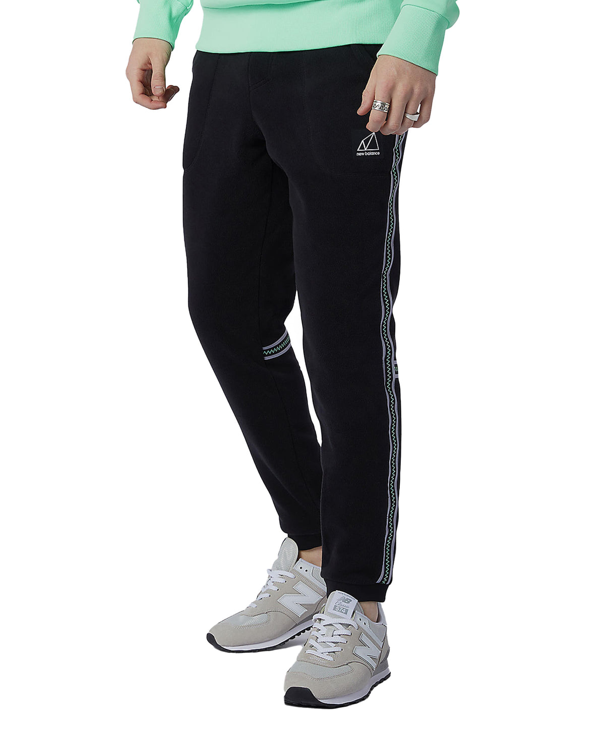 Exclusive New Balance NB All Terrain Polar Fleece Pant — 2XS — Front View