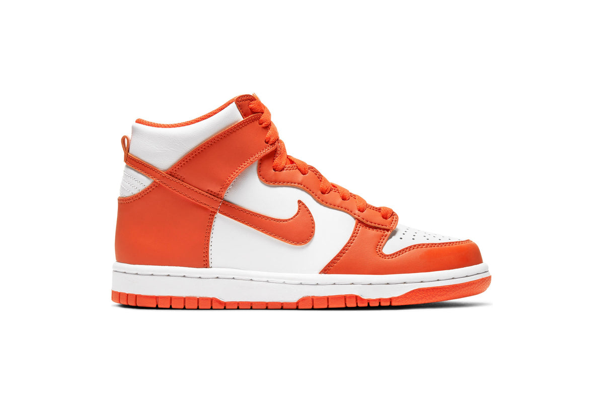 Exclusive Nike DUNK HIGH (GS) "SYRACUSE" — 3.5Y — Front View