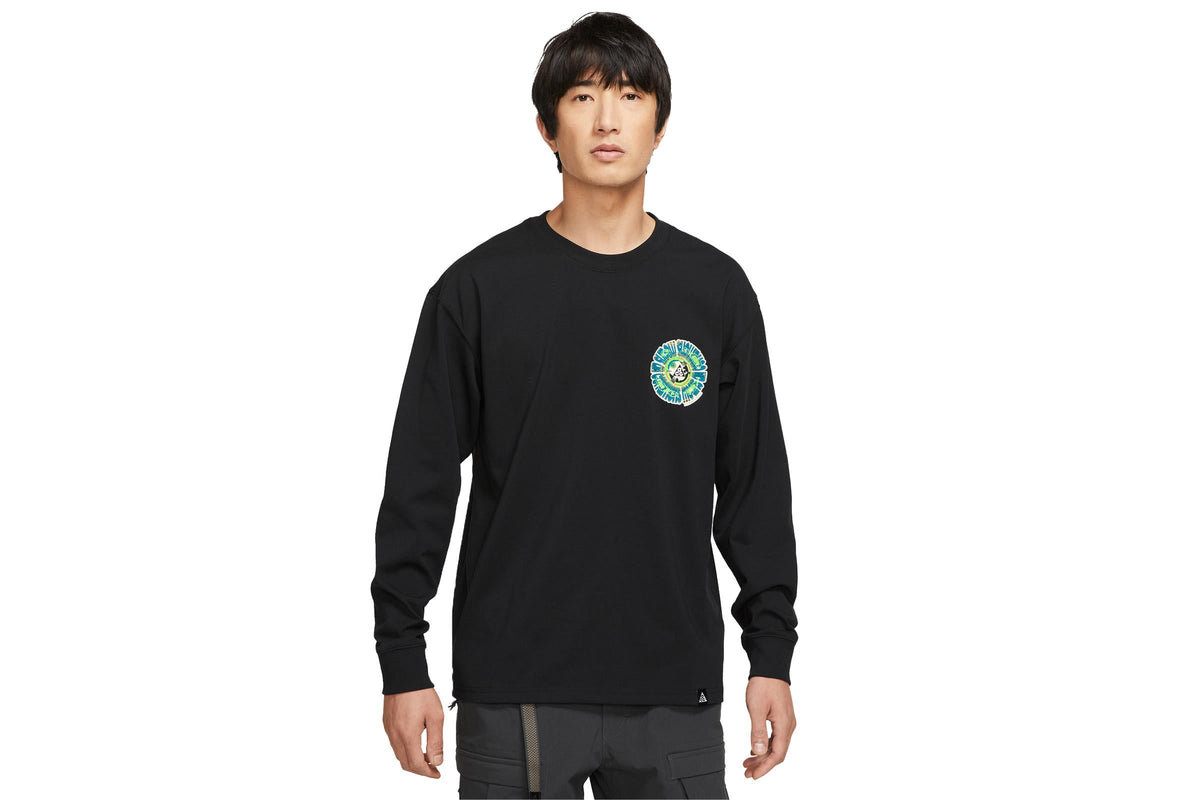 Exclusive Nike ACG LS TEE CIRCLE "BLACK" — 2XS — Front View