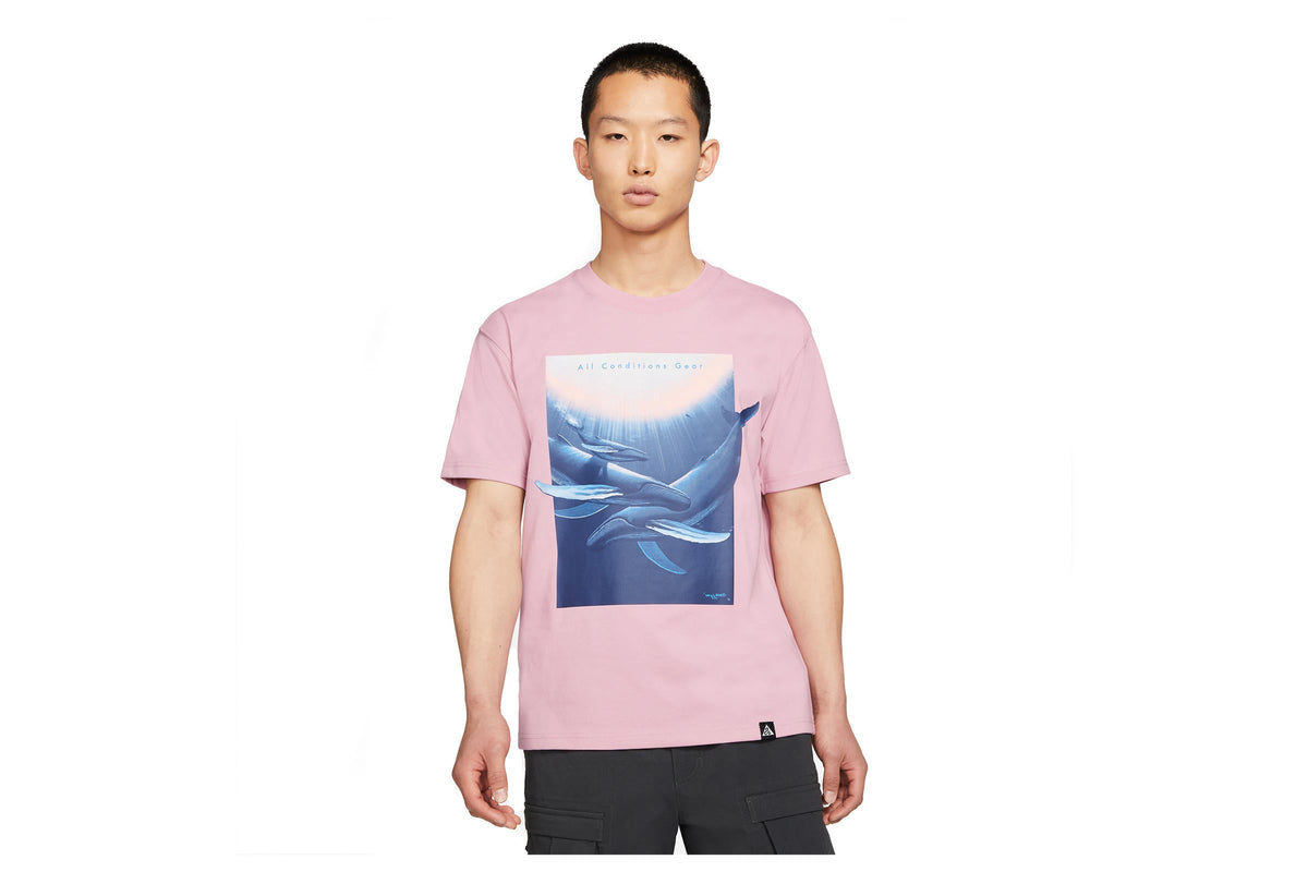 Exclusive Nike M NRG ACG SS TEE WYLAND "ELEMENTAL PINK" — 2XS — Front View